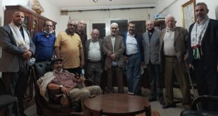 بعض أعضاء سكرتارية مجموعة العمل الوطنية من أجل فلسطين